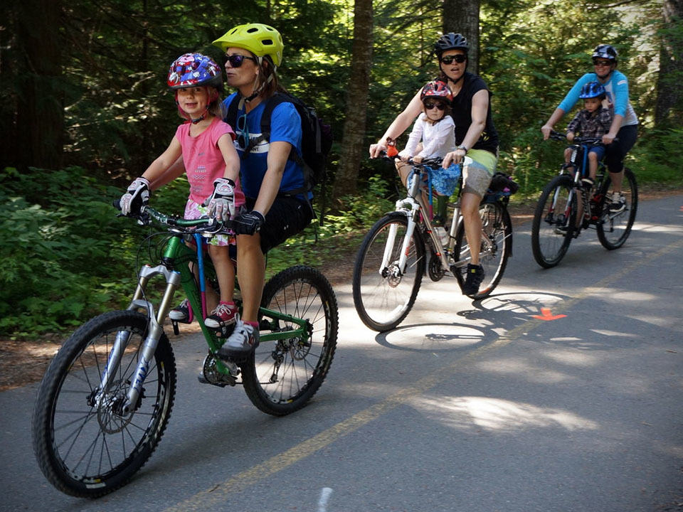 adult bike with child seat