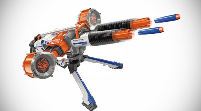 Hasbro 34276 Nerf N-Strike Elite XD RhinoFire 27 m  Gun Darts 50 Pfeile Blaster 