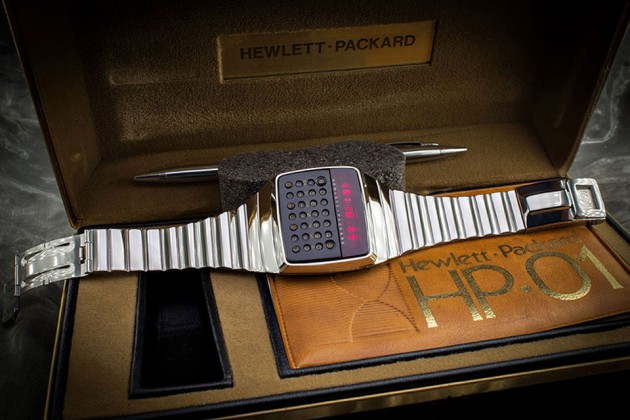 1977 Hewlett-Packard HP-01 Chrome Prototype LED Calculator Watch