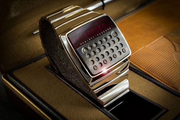 1977 Hewlett-Packard HP-01 Chrome Prototype LED Calculator Watch