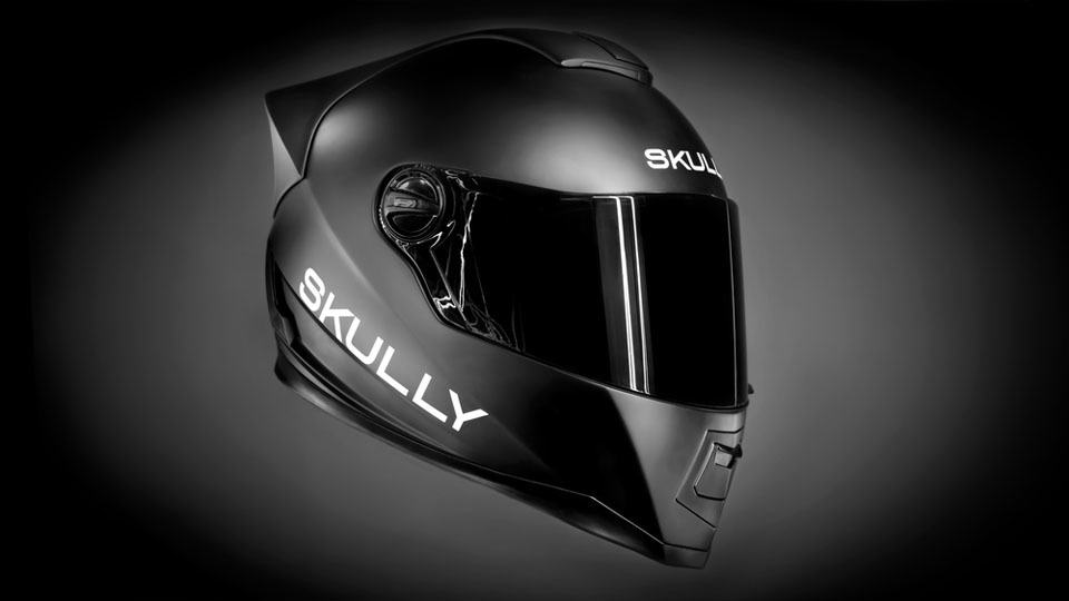SKULLY AR-1 Motorcycle Helmet With Heads-up Display, Rear-facing Camera