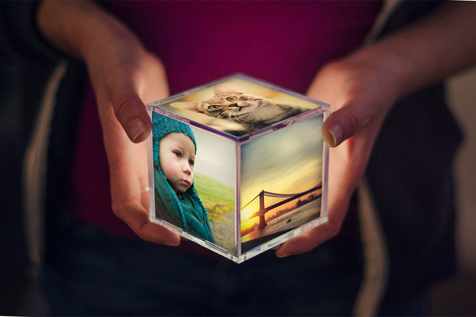 Cubee Illuminating Instagram Photo Cube