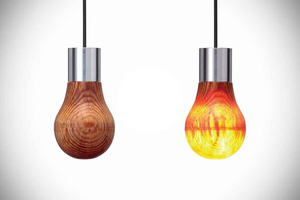 LEDON Wooden Light Bulb by Ryosuke Fukusada