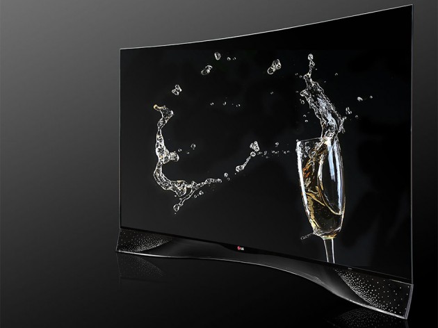 LG Curved OLED TV With Crystal Stand