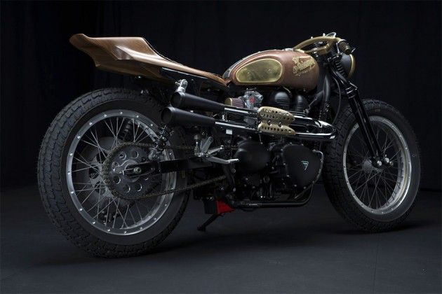 Sarah Lahalih's Steampunk Triumph Scrambler by Garage Company