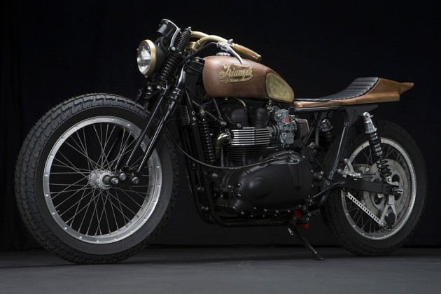 Sarah Lahalih's Steampunk Triumph Scrambler by Garage Company