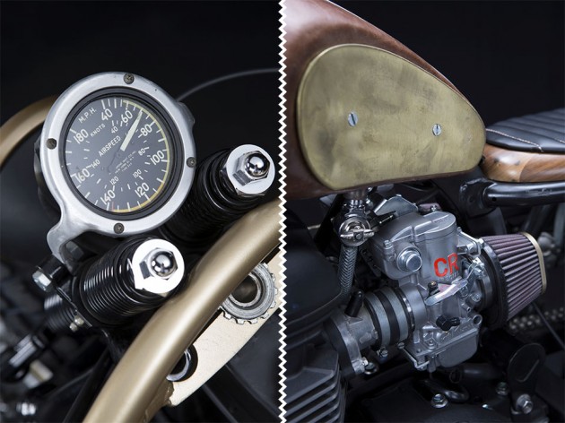 Sarah Lahalih's Steampunk Triumph Scrambler by Garage Company