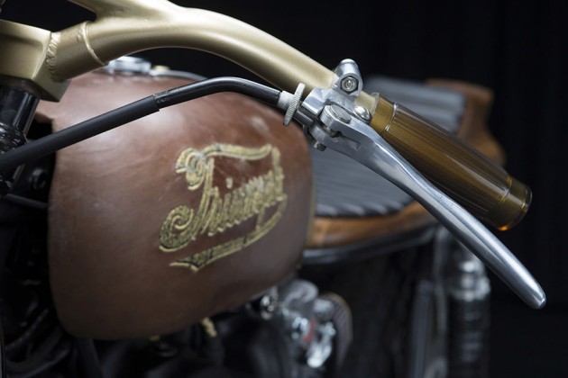 Sarah Lahalih's Steampunk Triumph Scrambler by Garage Company