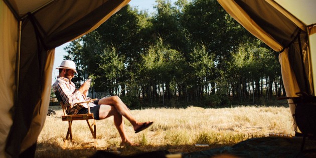 Canvas Wall Tent by Ball and Buck