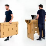 Refold is a Foldable, Portable, 100% Recyclable Cardboard Standing Desk That Cost Less Than $130