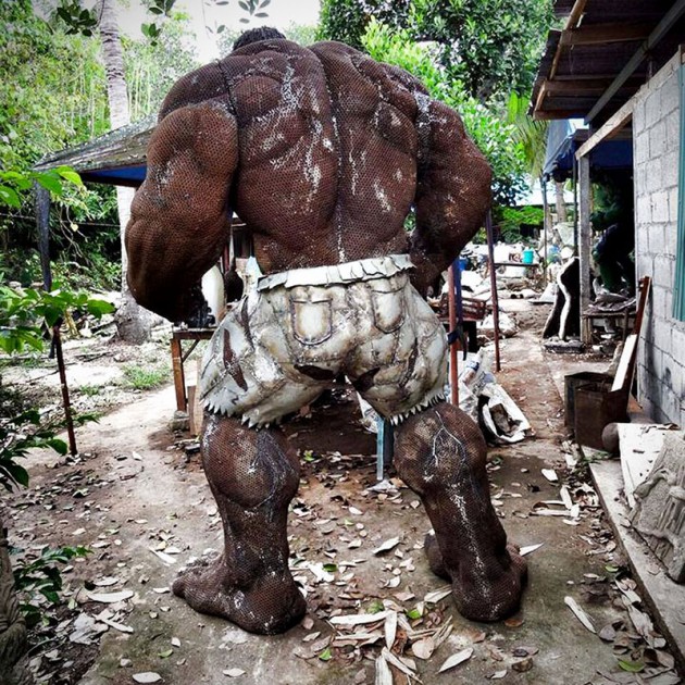 Scrap Metal Hulk by Old Steel Art