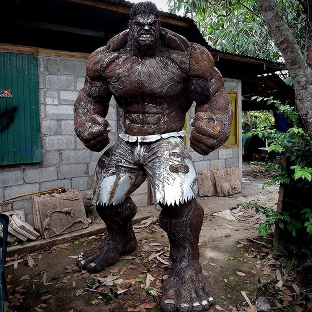 Scrap Metal Hulk by Old Steel Art