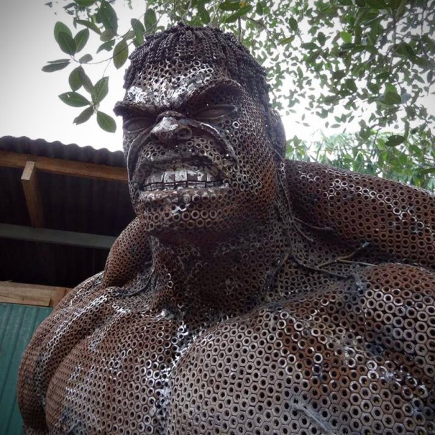 Scrap Metal Hulk by Old Steel Art