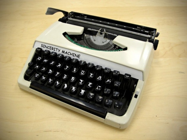 Sincerity Machine Comic Sans Typewriter by Jesse England