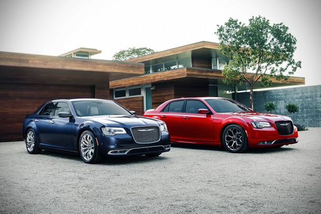 2015 Chrysler 300C Platinum (left) and 300S (right)