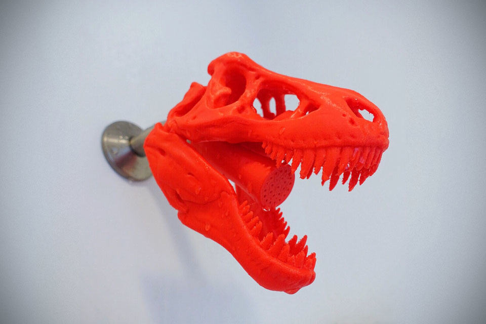 3D Printed T-Rex Shower Head