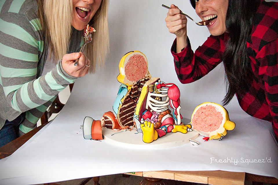 Dissected Ralph Wiggum Cake Looks Morbidly Delicious What Shouts 