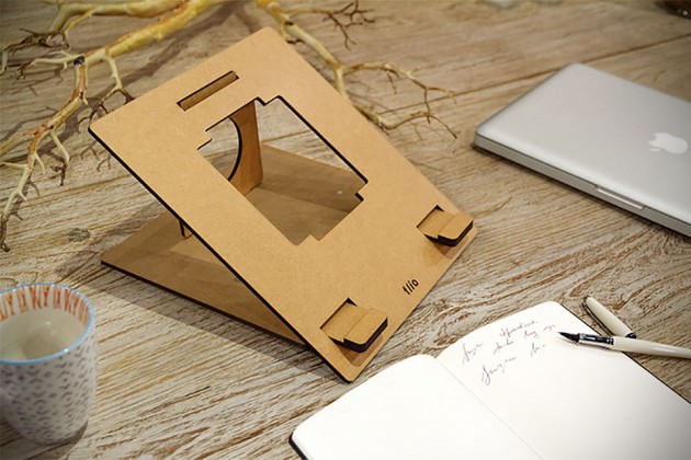 Flio Portable Wooden Laptop Stand