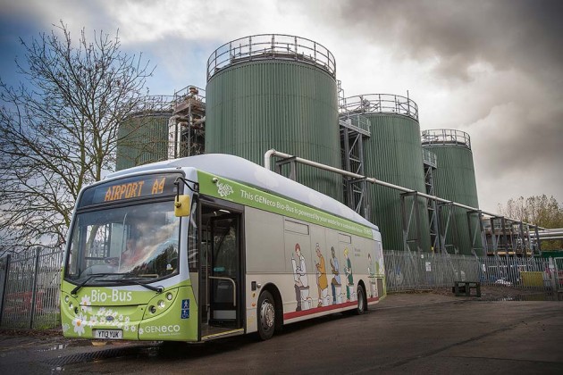 Human and Food Waste-powered Bio-Bus by GENeco