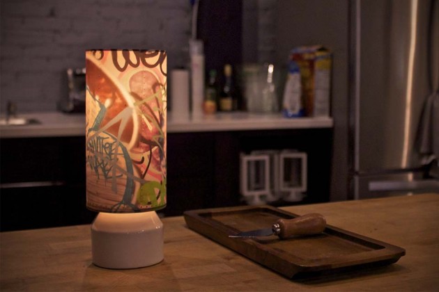 Slim - Lamp with Printed Art Shades