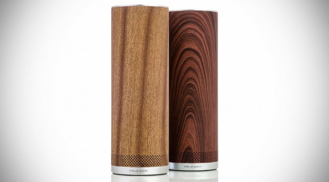 Stellé Audio Wood Design Pillar Wireless Speakers