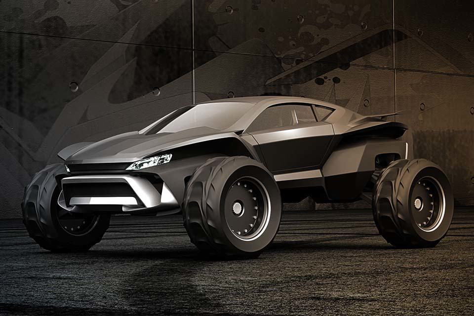 Gray Design's Sidewinder Sand Dune Buggy Looks Like a Ride Made for