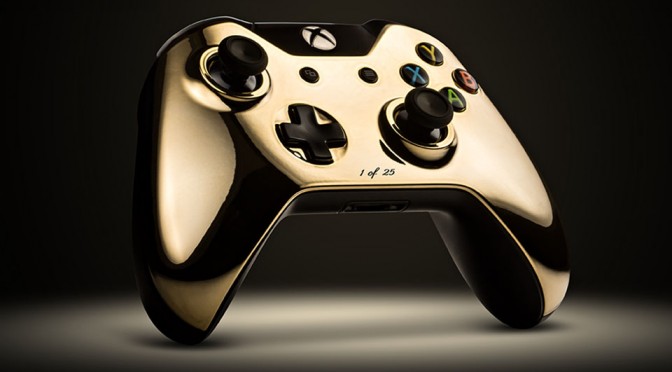 Colorware 24K Gold Plated Game Controllers - Xbox One