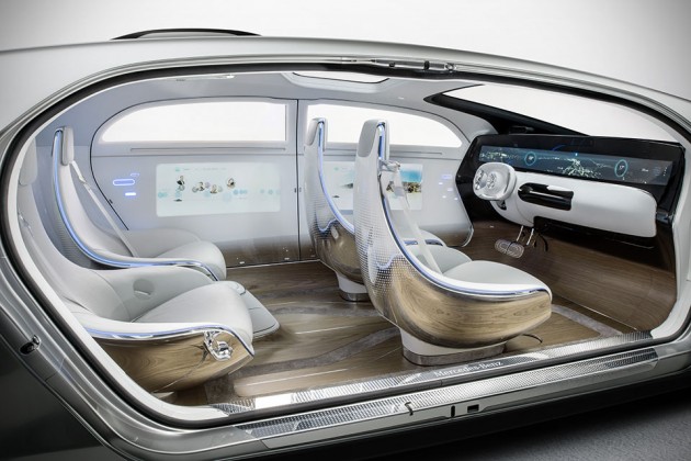 Mercedes-Benz F 015 Luxury in Motion Autonomous Concept at CES 2015