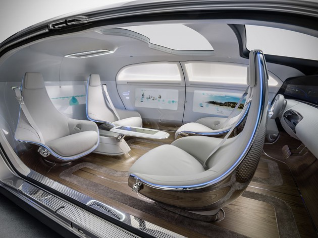 Mercedes-Benz F 015 Luxury in Motion Autonomous Concept at CES 2015