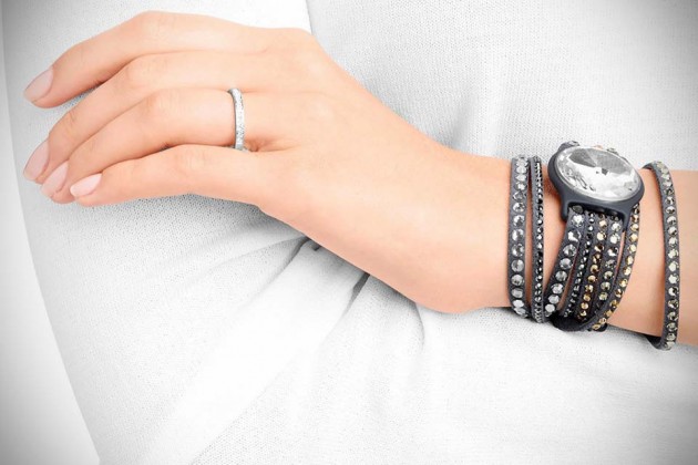 Swarovski Shine Collection - Slake Bracelet in Dark Grey
