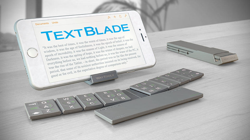 TextBlade Bluetooth Keyboard: Super Tiny But Comes With Full Size Keyboard  Keys and Spacing - SHOUTS
