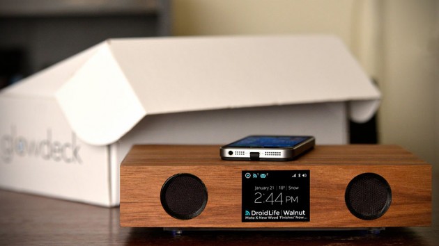 Glowdeck Wireless Charger and Bluetooth Speaker System