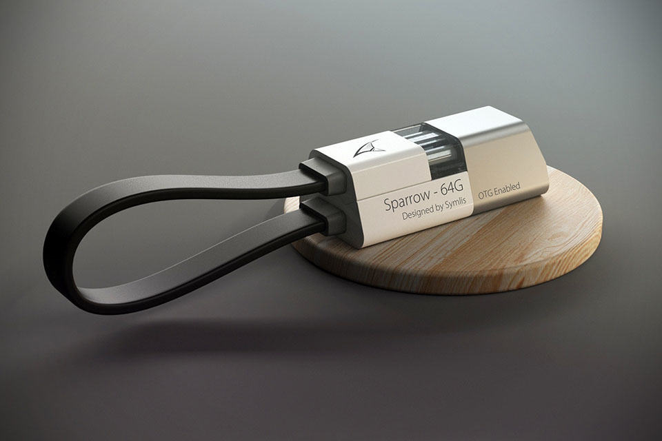 Symlis Sparrow OTG Flash Drive and Charging Cable