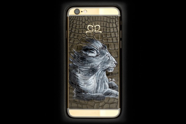 Luxury iPhone 6 by Golden Dreams - Hand Painted Edition Lion