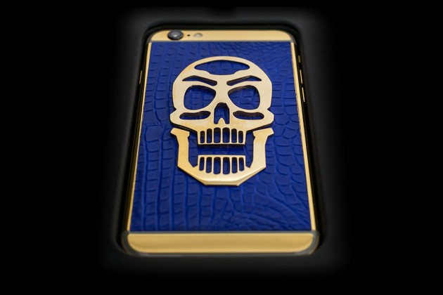 Luxury iPhone 6 by Golden Dreams - Skull Edition Blue