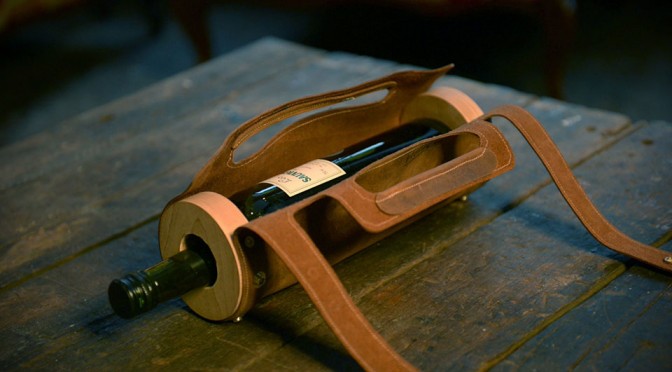 leather bike bottle holder