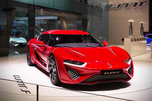 nanoFlowcell AG Quant F Electric Car at Geneva Motor Show 2015