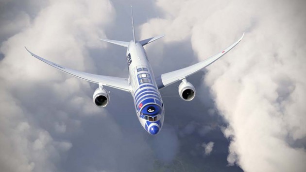 ANA B-787-9 Star Wars R2-D2 Jet