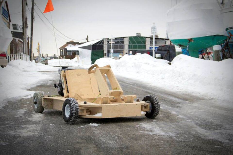 PlyFly Wooden Go-Kart by Flatworks