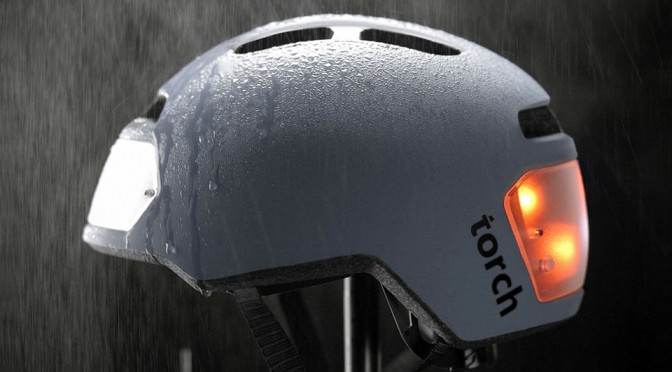 Torch T2 Bike Helmet with Integrated Lights