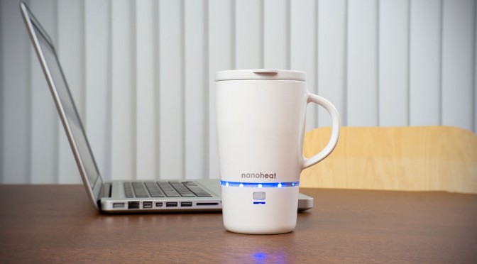 Wireless Heated Mug with NanoHeat Technology