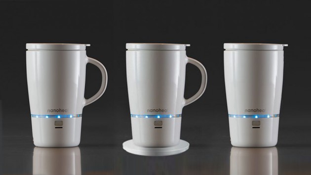 Wireless Heated Mug with NanoHeat Technology