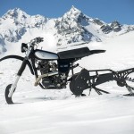 Northern Lights Optic’s Promotional Snow Bike is a Classic Yamaha HL500 Slapped with Modern Ski Kit