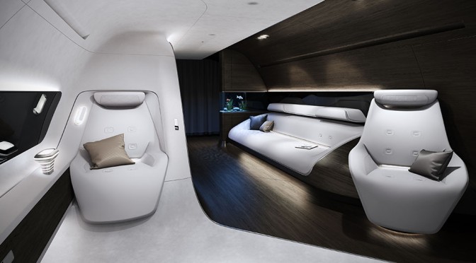 Lufthansa Technik VIP Aircraft Cabin by Mercedes-Benz Style