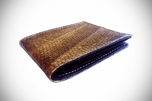 Salmon Leather Wallets by Tidal Vision