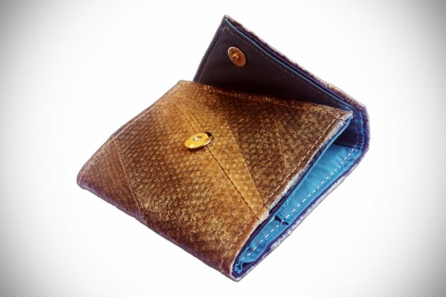 Salmon Leather Wallets by Tidal Vision