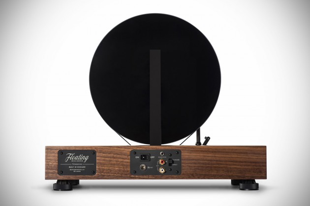 Floating Record Vertical Turntable by Gramovox