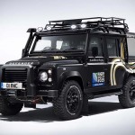 This Bespoke Land Rover Defender Has a Hearse-like Glass Rear Section to Display the Webb Ellis Cup