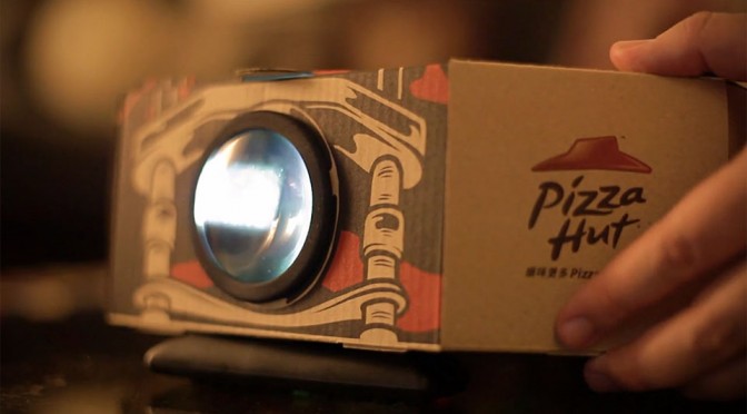 Pizza Blockbuster Box Projector