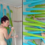 Spiky Shower Curtain’s Inflatable Spikes Will Force You Out of the Shower After 4 Minutes